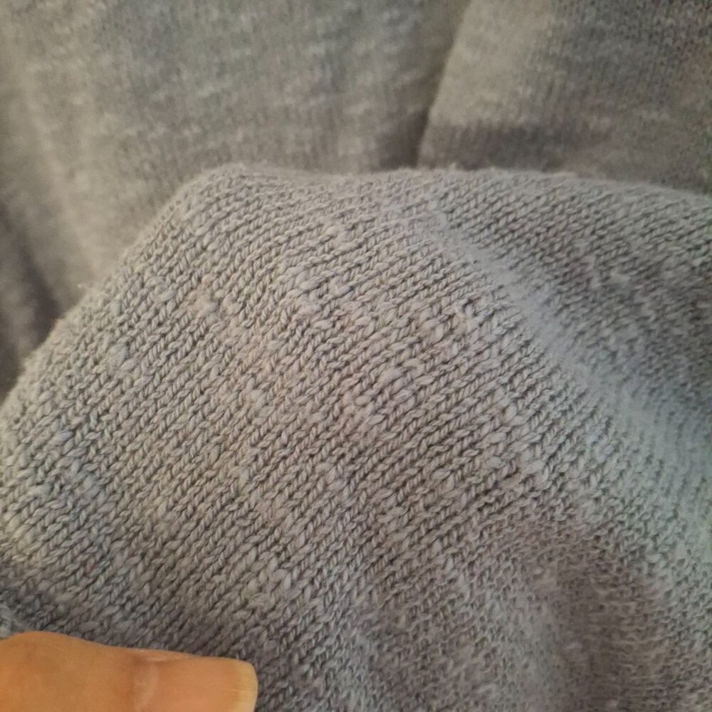 Cotton Country by Parkhurst Snow Day Turtle Neck Sweater in Grey Blue - Picture 5 of 10